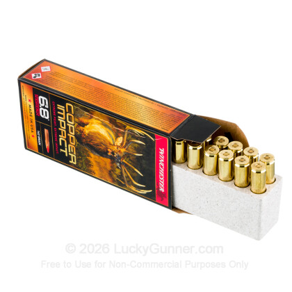 Large image of Premium 6.8 Western Ammo For Sale - 162 Grain Copper Extreme Point Ammunition in Stock by Winchester Copper Impact - 20 Rounds