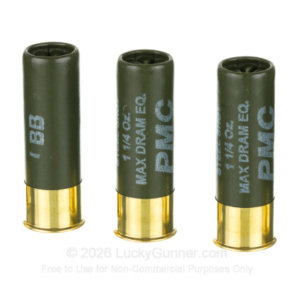 Large image of Cheap 12 Gauge Ammo For Sale - 3” 1-1/4oz. BB Steel Shot Ammunition in Stock by PMC One-Shot High Velocity - 25 Rounds