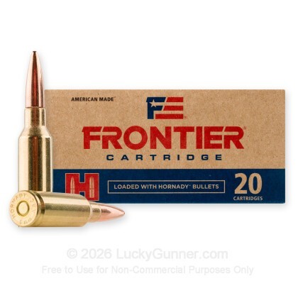 Large image of Hornady Frontier 6mm ARC Ammo For Sale - 105 Grain FMJ - 20 Rounds