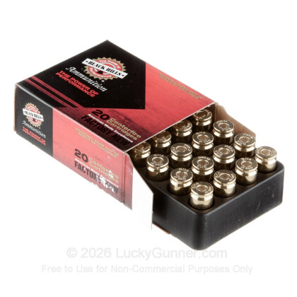 Large image of Premium 40 S&W Ammo For Sale - 155 Grain JHP Ammunition in Stock by Black Hills - 20 Rounds