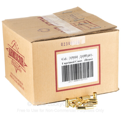 Large image of Bulk 10mm Auto Brass Casings For Sale - 10mm Auto Casings in Stock by Armscor - 2000