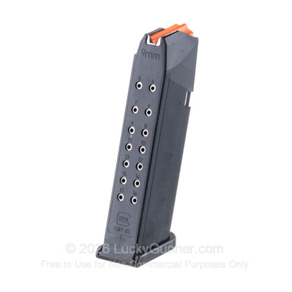 Large image of Factory Glock 9mm G17 - 17 Round Generation 5 Magazine For Sale - 17 Rounds