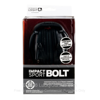 Large image of Howard Leight Electronic Earmuffs For Sale - 22 NRR - Howard Leight Hearing Protection in Stock