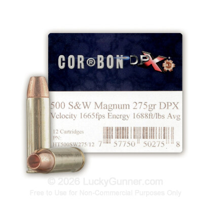 Image 1 of 500 S&W Mag Ammo from Corbon Image 1 of Corbon .500 S&W Magnum Ammo