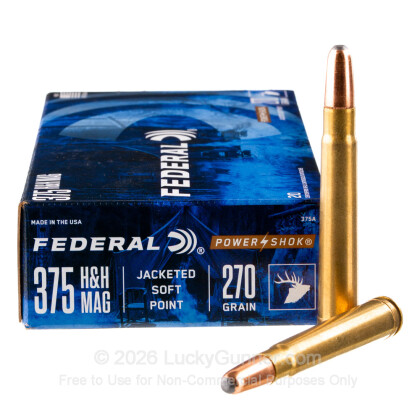 Image 2 of Federal .375 H&H Magnum Ammo
