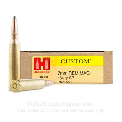 Image 1 of Hornady 7mm Remington Magnum Ammo