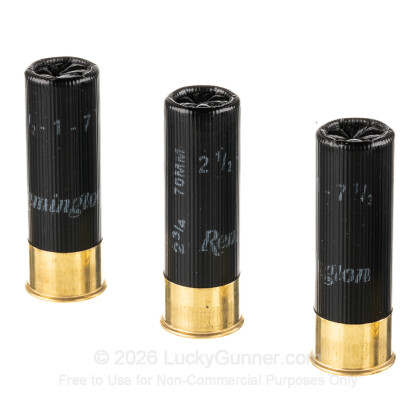 Large image of Cheap 16 Gauge Ammo For Sale - 2-3/4" 1oz. #7.5 Shot Ammunition in Stock by Remington Game Loads - 250 Rounds