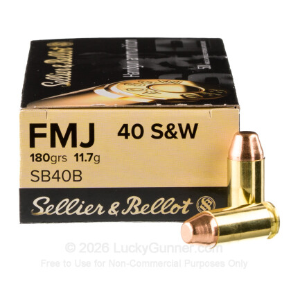Image 2 of Sellier & Bellot 40 Smith & Wesson Ammo