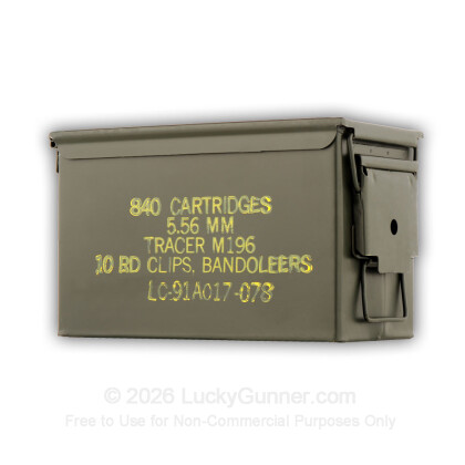 Large image of Surplus Ammo Can - M196 - Green - Like New - Lake City For Sale