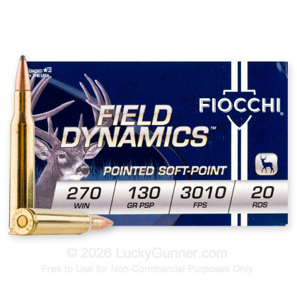 Image 2 of Fiocchi .270 Winchester Ammo