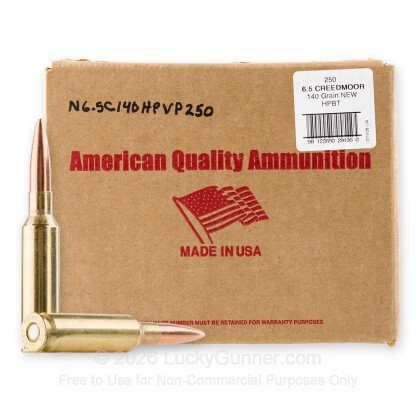 Image 1 of American Quality Ammunition 6.5mm Creedmoor Ammo