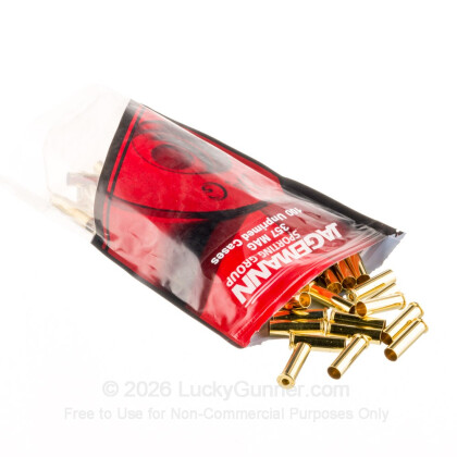 Large image of Bulk 357 Mag Casings For Sale - New Unprimed Brass Casings in Stock by Jagemann - 100 Casings
