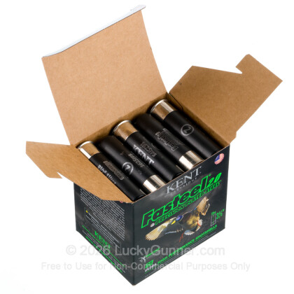 Large image of Premium 12 Gauge Ammo For Sale - 3-1/2 1-1/4oz. #2 Steel Shot Ammunition in Stock by Kent Fasteel 2.0 Precision Plated - 25 Rounds