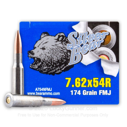 Image 1 of Silver Bear 7.62x54r Ammo