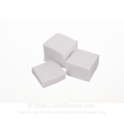 Large image of Bulk Hoppe's Cotton Patches for Sale - .38-.45 - Hoppe’s Cleaning Patches For Sale - 500 Patches