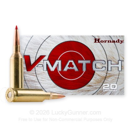 Large image of Hornady V-Match 22 Creedmoor Ammo For Sale - 69 Grain ELD-VT - 20 Rounds