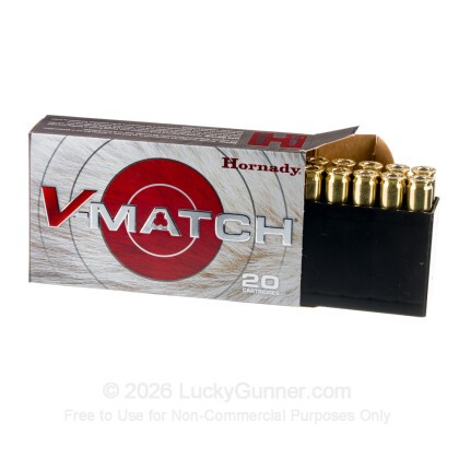 Large image of Hornady V-Match 22 Creedmoor Ammo For Sale - 69 Grain ELD-VT - 20 Rounds