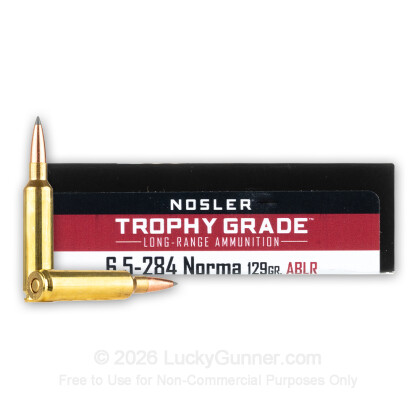 Image 1 of Nosler Ammunition 6.5x284 Norma Ammo