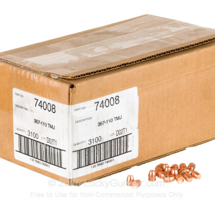 Large image of Bulk 357 Magnum (.357) Bullets for Sale - 110 Grain TMJ - Bullets in Stock by Speer - 3100