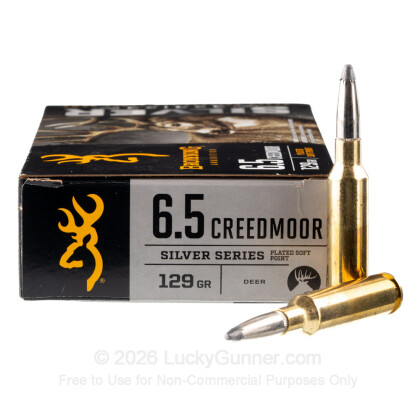 Image 2 of 6.5mm Creedmoor Ammo from Browning Image 2 of Browning 6.5mm Creedmoor Ammo