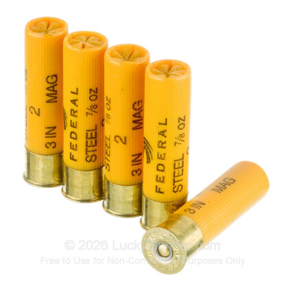 Large image of Cheap 20 Gauge Ammo For Sale - 3" #2 Shot Ammunition in Stock by Federal Speed-Shok - 25 Rounds