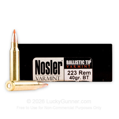 Image 1 of 223 Ammo from Nosler Ammunition Image 1 of Nosler Ammunition .223 Remington Ammo