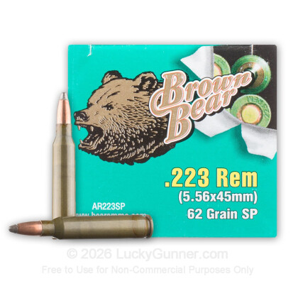 Image 2 of Brown Bear .223 Remington Ammo