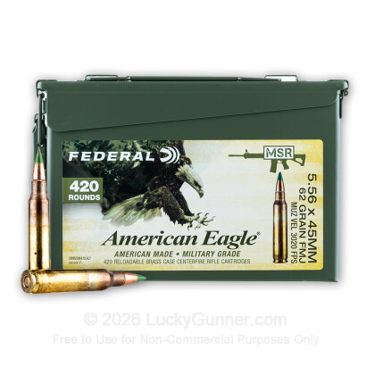 Image 1 of Federal 5.56x45mm Ammo