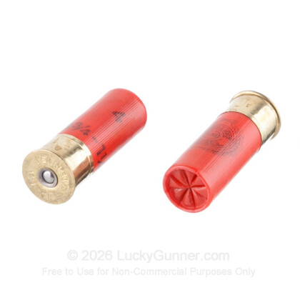 Large image of Cheap 12 Gauge Ammo For Sale - 2-3/4" 3-3/4 Dram 1-1/4 oz. #4 Shot Ammunition in Stock by Estate HV Hunting - 25 Rounds