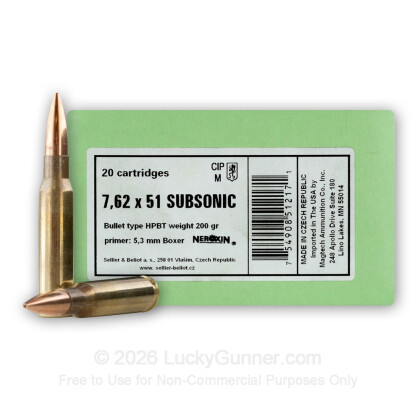 Image 1 of Sellier & Bellot .308 (7.62X51) Ammo