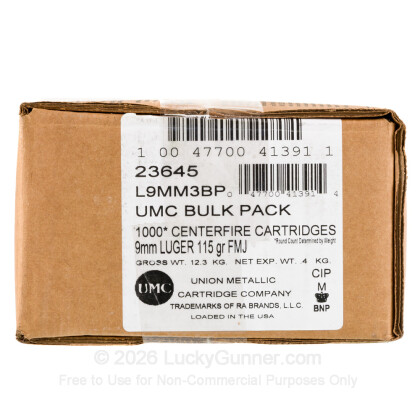 Image 1 of Remington 9mm Luger (9x19) Ammo