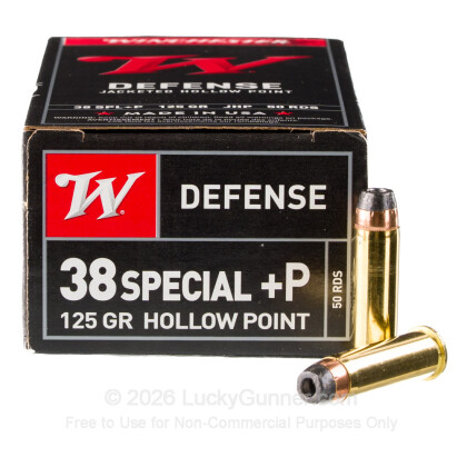 Large image of 38 Special + P - 125 gr JHP - Winchester - 50 Rounds