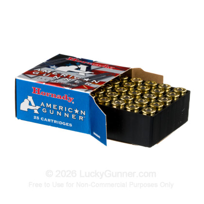 Large image of Bulk 380 Auto Ammo For Sale - 90 Grain XTP JHP Ammunition in Stock by Hornady American Gunner - 250 Rounds