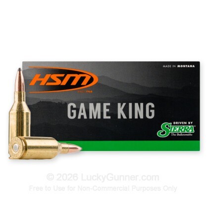 Large image of HSM 243 WSSM Ammo For Sale - 100 Grain GameKing SBT - 20 Rounds