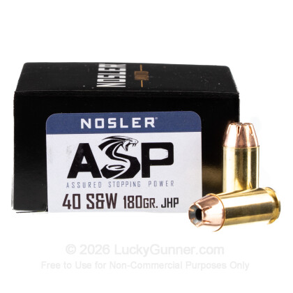 Image 2 of Nosler Ammunition .40 S&W (Smith & Wesson) Ammo