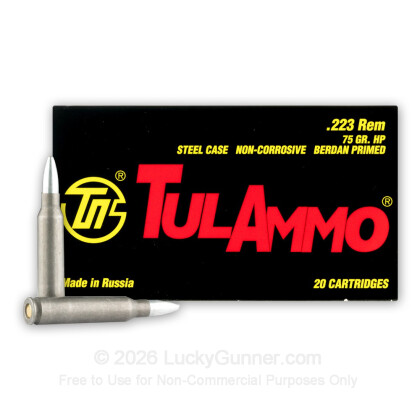 Image 1 of Tula Cartridge Works 223 Remington Ammo