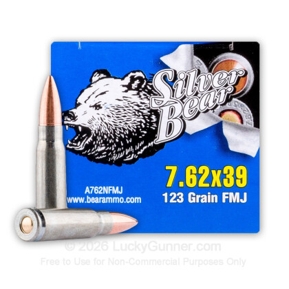Image 1 of Silver Bear 7.62X39 Ammo