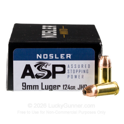 Image 2 of 9mm Ammo from Nosler Ammunition Image 2 of Nosler Ammunition 9mm Luger (9x19) Ammo
