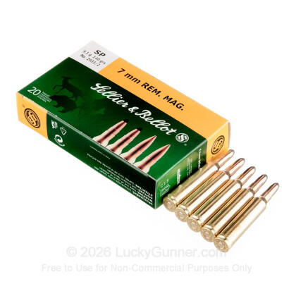 Image 3 of Sellier & Bellot 7mm Remington Magnum Ammo