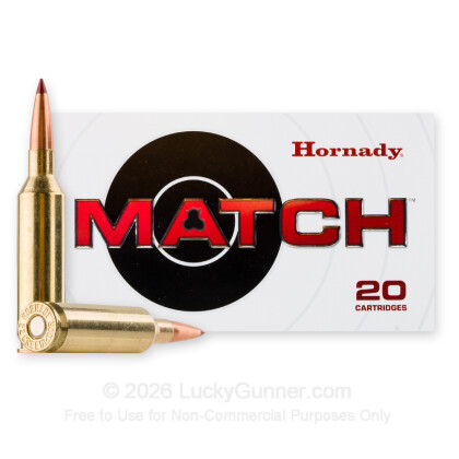 Large image of Hornady Match 22 Creedmoor Ammo For Sale - 80gr ELD Match - 20 Rounds