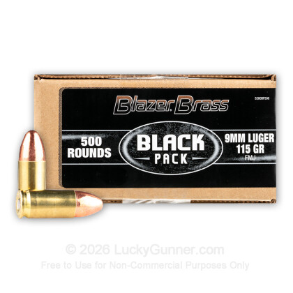 Image 1 of Blazer Brass 9mm Luger (9x19) Ammo