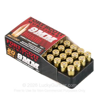 Image 3 of Fort Scott Munitions 9mm Luger (9x19) Ammo