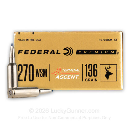 Image 2 of Federal .270 Winchester Short Magnum Ammo