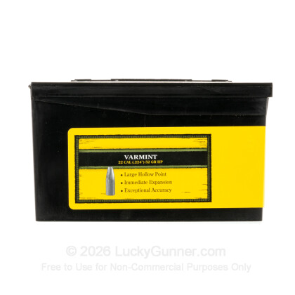 Large image of Bulk 223 Rem Bullets (.224) For Sale - 52 Grain HP Ammunition in Stock by Speer - 1000