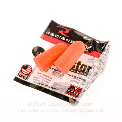 Large image of Cheap Ear Plugs For Sale - Foam 32 NRR Earplugs in Stock by Radians Safety  - 1 Pair