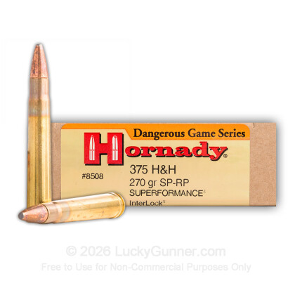 Image 1 of Hornady .375 H&H Magnum Ammo