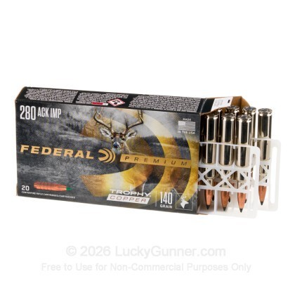 Image 3 of Federal 280 Ackley Improved Ammo