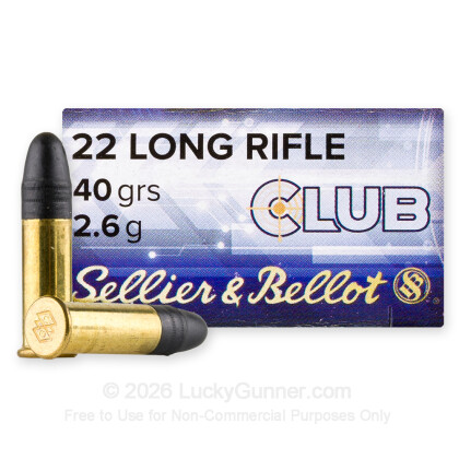 Image 1 of Sellier & Bellot Ammo from Sellier & Bellot Image 1 of Sellier & Bellot .22 Long Rifle (LR) Ammo