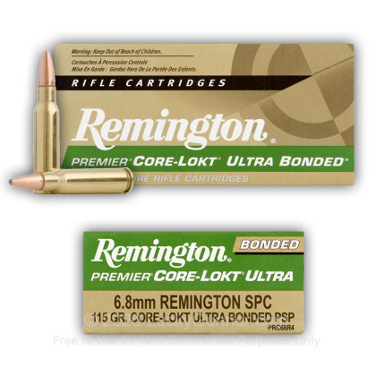 Image 4 of Remington Ammo from Remington Image 4 of Remington 6.8 Remington SPC Ammo