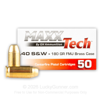 Image 1 of Shop by Popular Brand from MaxxTech Image 1 of MaxxTech .40 S&W (Smith & Wesson) Ammo